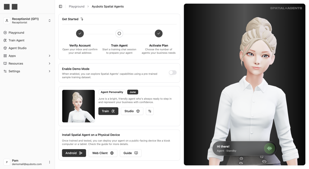 Guide to Recruiting Robots — Agent Playground in Spatial Agents Console