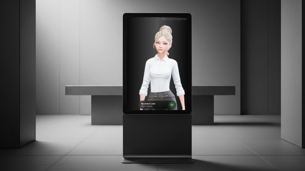 A Kiosk Robot powered by Spatial Agents
